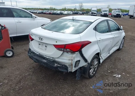 2016 Hyundai Elantra Se z USA, uszkodzony, nr VIN 5NPDH4AE6GH660178